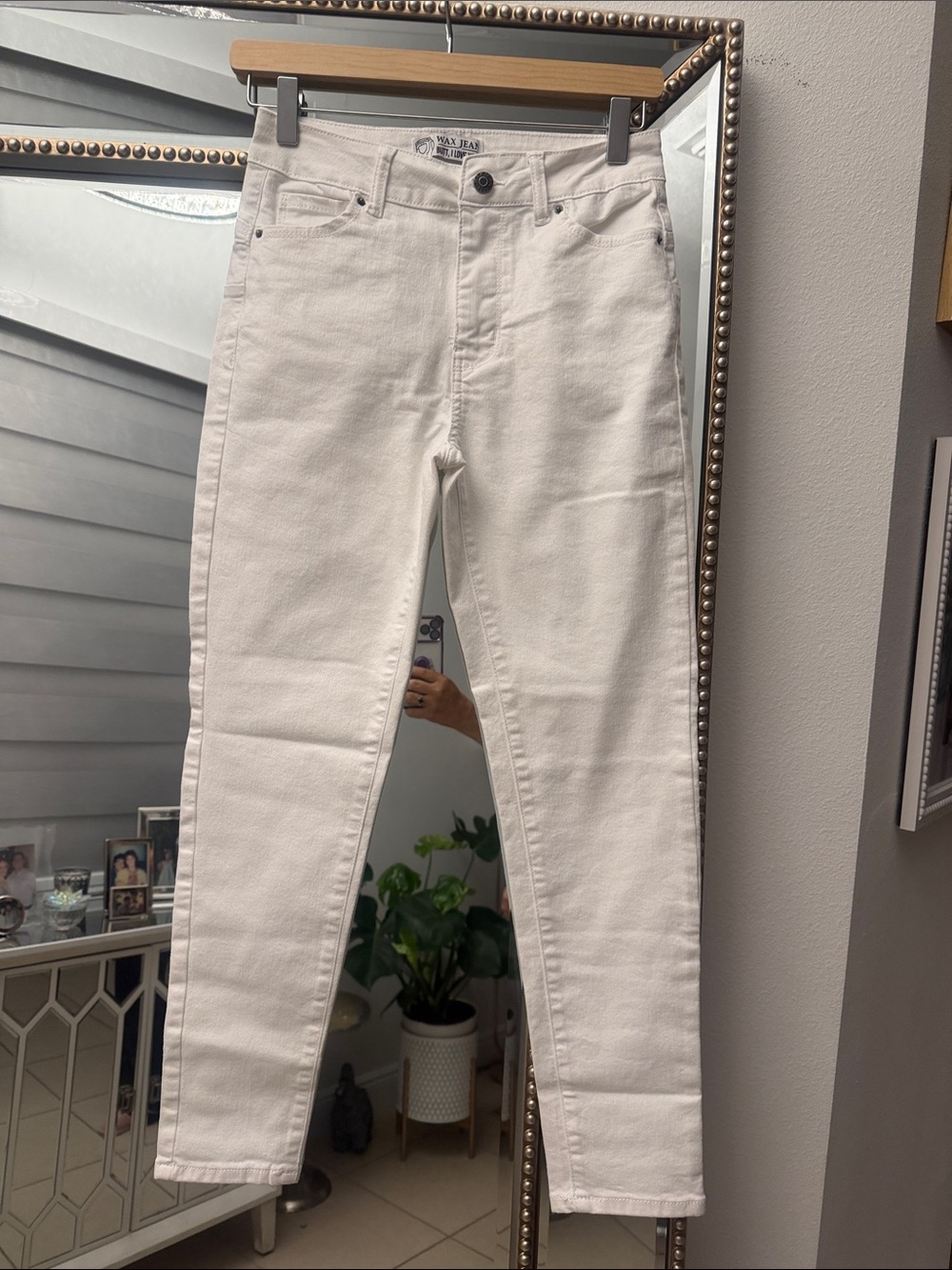 Wax Jean White High-Rise Skinny Jeans
